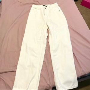 NWOT white mom jeans